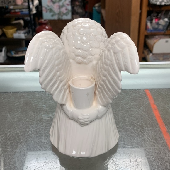 Pair fitz & Floyd angel candleholders - Picture 3 of 4